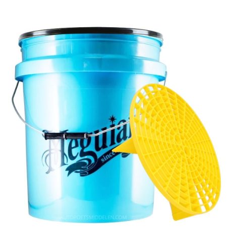 Hybrid Ceramic Blue Bucket + Grit Guard en deksel-