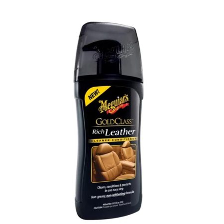 Meguiar's Gold Class Rich Leather Cleaner & Conditioner voor diepe reiniging en verzorging van lederen auto-interieurs