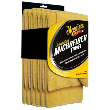 Meguiar's Supreme Shine Microfiber-6 Pack - Set van 6 microvezeldoeken voor auto detailing