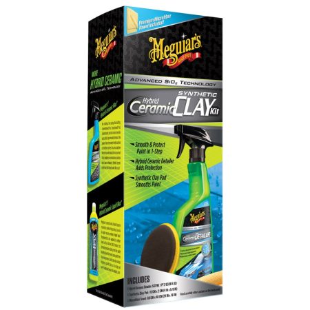 Meguiar’s Hybrid Ceramic Synthetic Clay Kit voor gladde lak en keramische bescherming